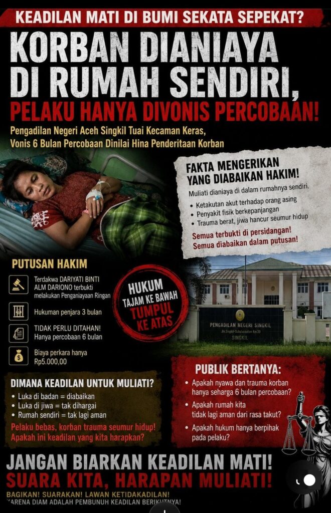 Profesor Sutan Nasomal Penanggungjawab Timpas 1,Aceh Singkil Minta Tinjau Kembali Keputusan PN Atas Kasus Muliati!!!.