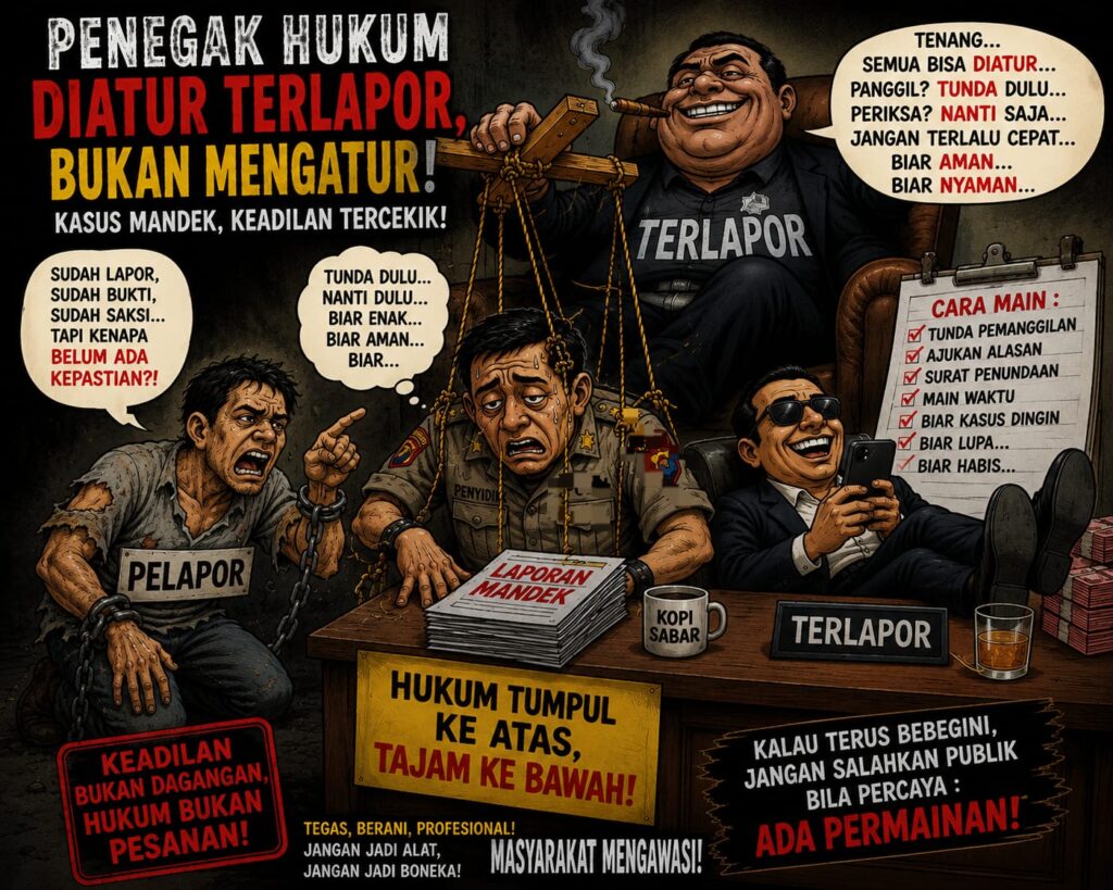 Kasus Jalan di Tempat, Publik Soroti Kinerja Penyidik: Aparat Penegak Hukum Jangan Sampai Terlihat “Diatur” Terlapor