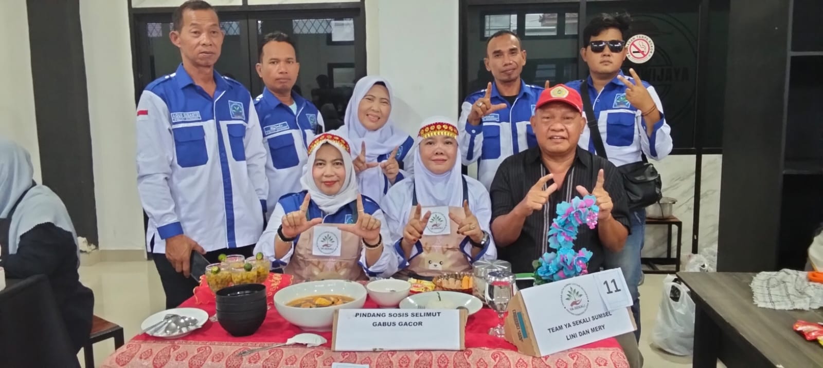 YA SEKALI Sumsel Ikuti Lomba Kreasi Masakan Nusantara di Dinas Koperasi UKM Provinsi Sumsel.