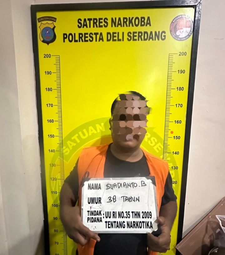 Ungkap Kasus Narkotika, Pelaku Dengan Paket Sabu di Amankan Sat Narkoba Polresta Deli Serdang