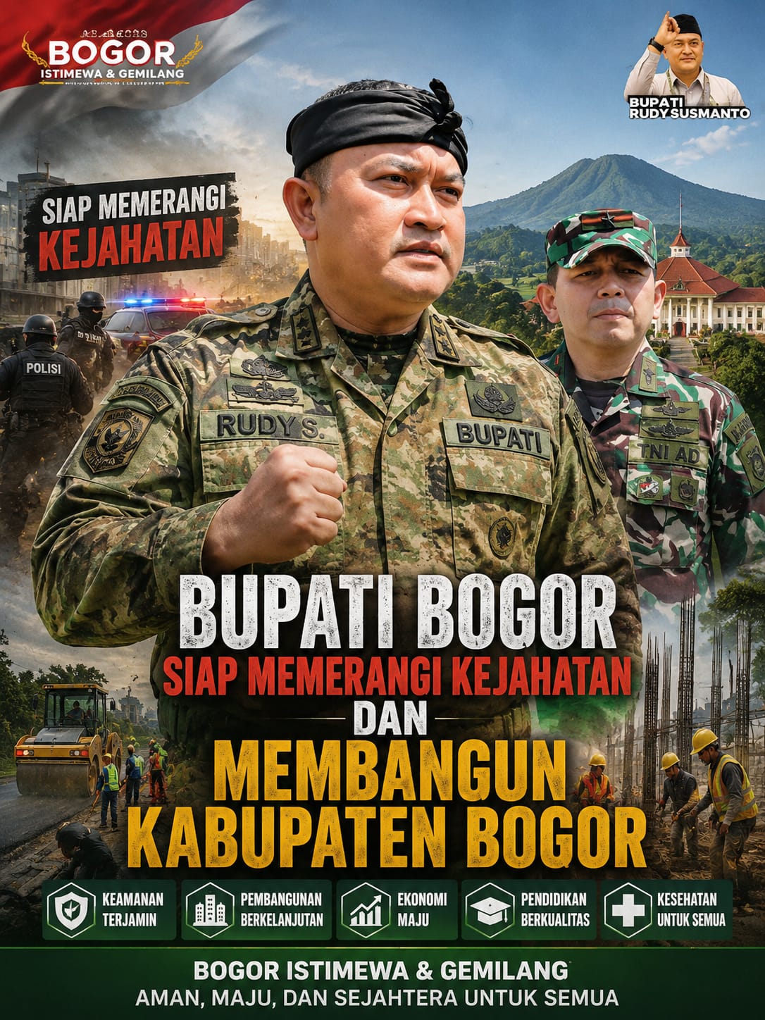 PROF DR SUTAN NASOMAL PENANGGUNGJAWAB TIMPAS 1,MENDUKUNG RUDI SUSMANTO MEMERANGI SEMUA KEJAHATAN DI KABUPATEN BOGOR HAYUU WARGI SADAYANA URANG!!!