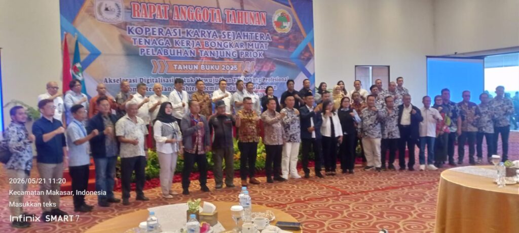 Rapat Anggota Tahunan Koperasi Karya Sejahtera TKBM Tanjung Priok Tahun Buku 2025 dengan Tema Akselarasi Digital wujudkan TKBM profesional