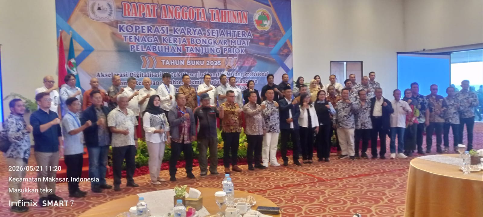 Rapat Anggota Tahunan Koperasi Karya Sejahtera TKBM Tanjung Priok Tahun Buku 2025 dengan Tema Akselarasi Digital wujudkan TKBM profesional