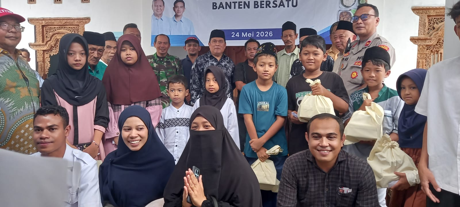 Grand Launching SPPG Campaka Kaduhejo, Yayasan Amal Rakyat Banten Bersatu Gelar Santunan Anak Yatim