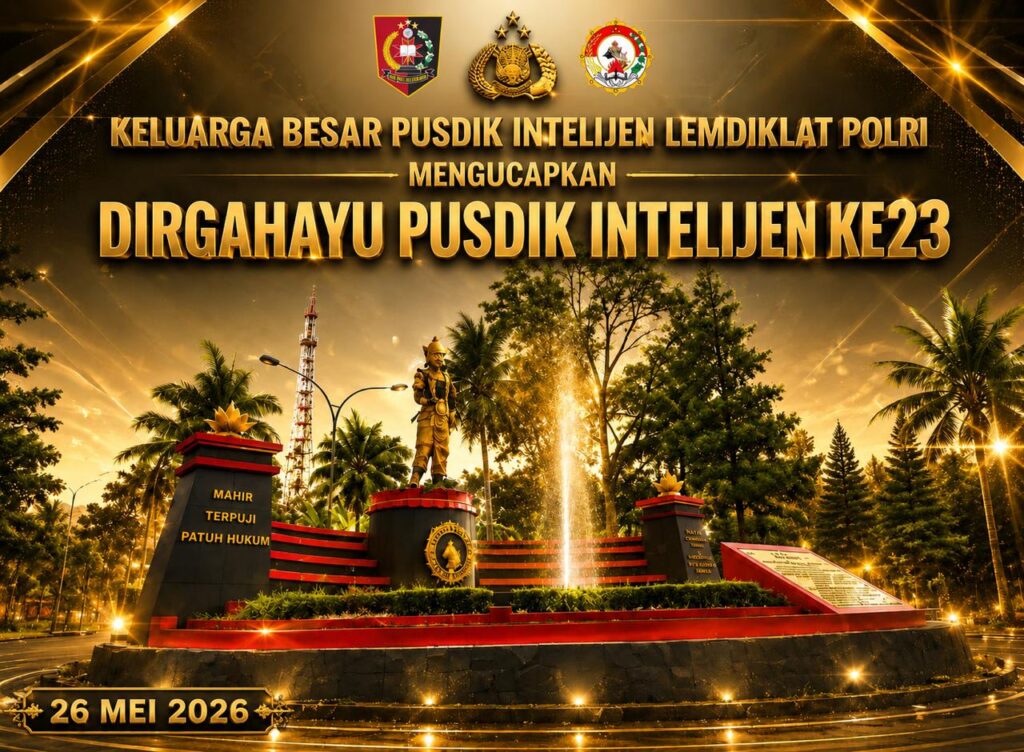 UCAPAN DIRGAHAYU Budi Rizkiyanto Selamat HUT Pusdik Intelijen, Jaga Profesionalitas dan Netralitas!