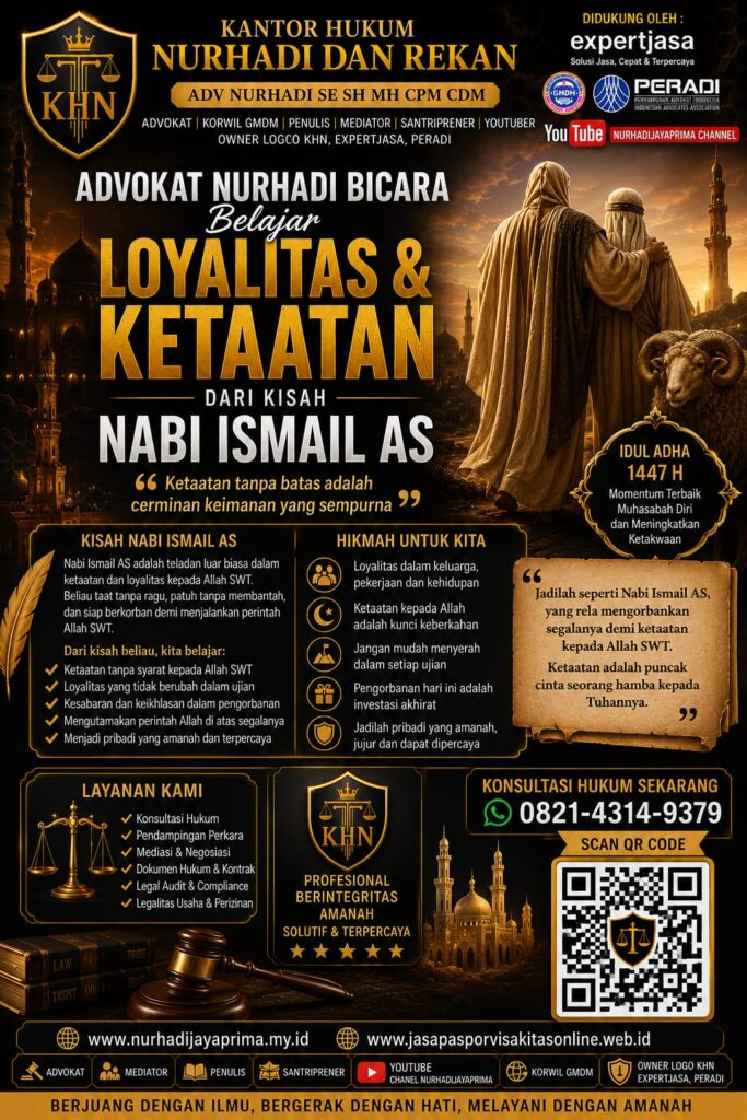 Advokat Nurhadi Bicara: Belajar Loyalitas dan Ketaatan dari Kisah Nabi Ismail AS