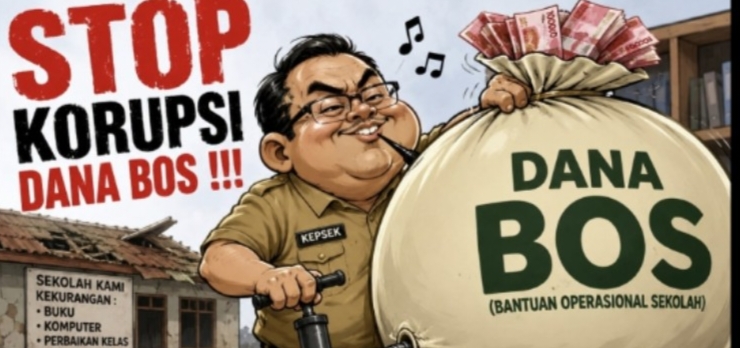 Kepsek SMPN 1 Karawang Timur Ditanya Soal Pengelolaan Dana BOS Bungkam, Ada Apa?