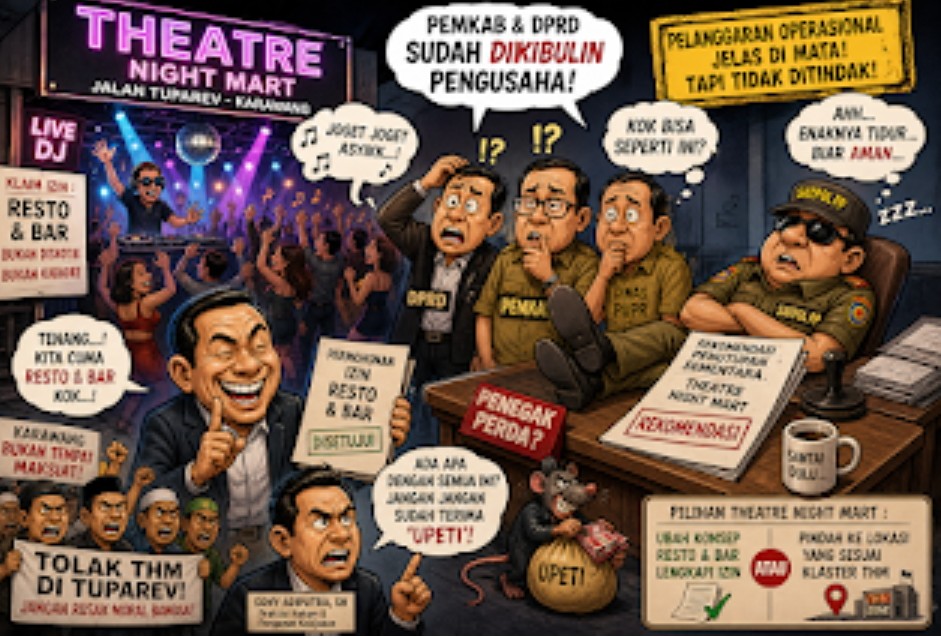DIDUGA LANGGAR IZIN, THEATRE NIGHT MART KARAWANG TERUS BEROPERASI — REKOMENDASI DPRD BELUM DIEKSEKUSI