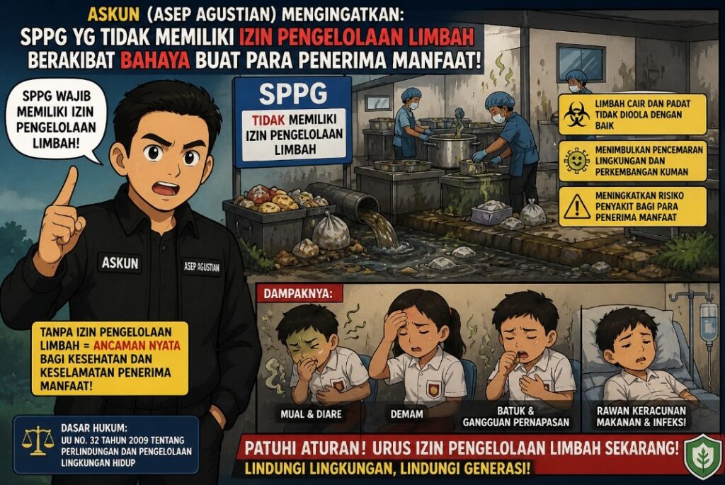 “SPPG Tanpa Izin Pengelolaan Limbah: Ancaman Nyata bagi Kesehatan Penerima Manfaat”