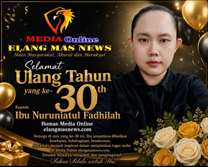 Kaperwil Banten Media ElangMasNews.com Ucapkan Selamat Ulang Tahun ke-30 untuk Humas