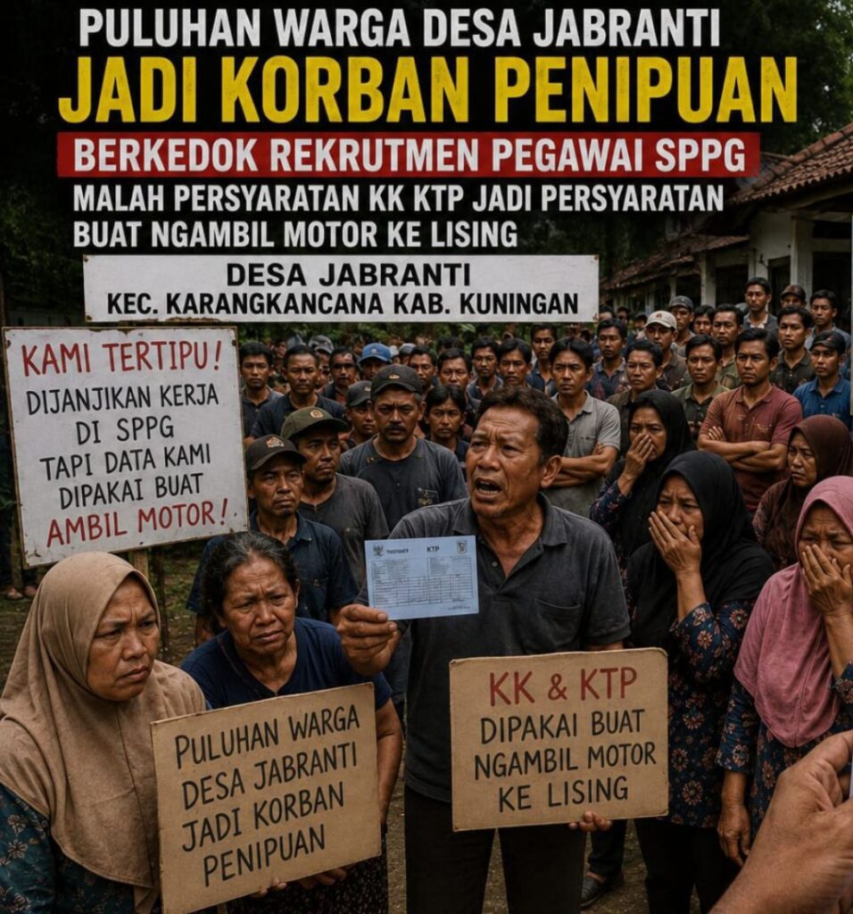 Diduga Tipu Daya Berkedok Rekrutmen SPPG, puluhan warga desa jabranti  Jadi Korban penipuan