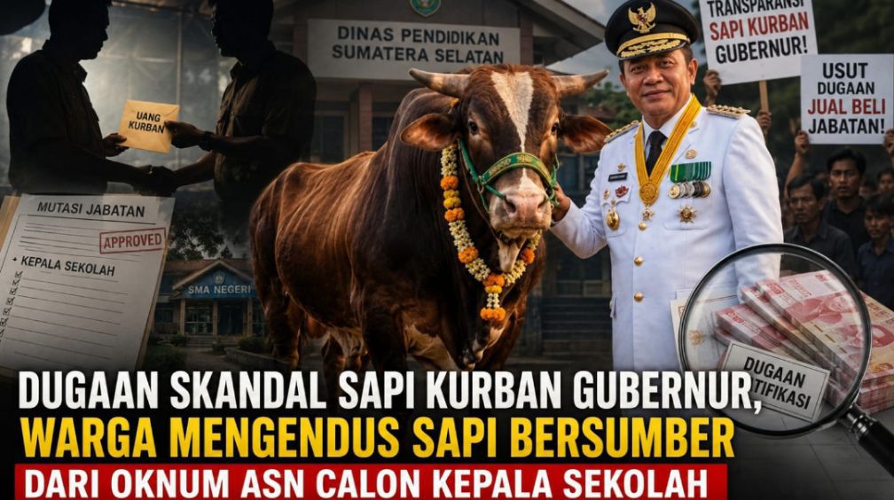 Dugaan Skandal Sapi Kurban Gubernur, Aktivis Soroti Dugaan Jual Beli Jabatan di Diknas Sumsel
