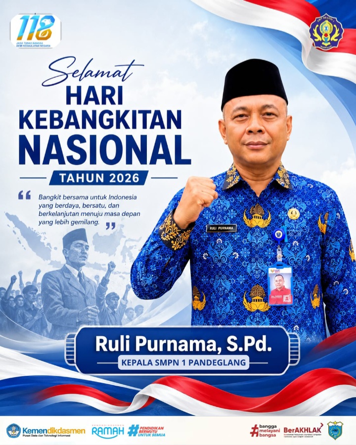 Kepala SMPN 1 Pandeglang Ucapkan Selamat Hari Kebangkitan Nasional 2026