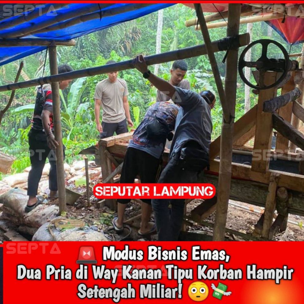 🚨 Modus Bisnis Emas, Dua Pria di Way Kanan Tipu Korban Hampir Setengah Miliar! 😳💸