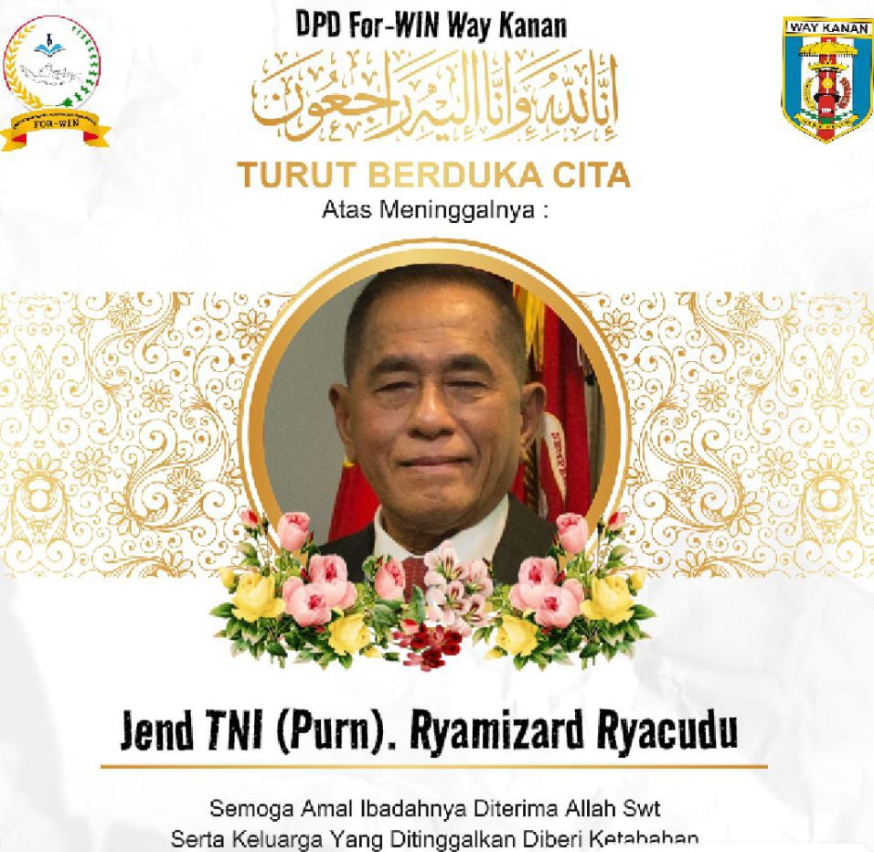 JENDRAL RYAMIZARD RYACUDU BERPULANG KERAMAHTULOH DI USIA YG KE 75 TAHUN.