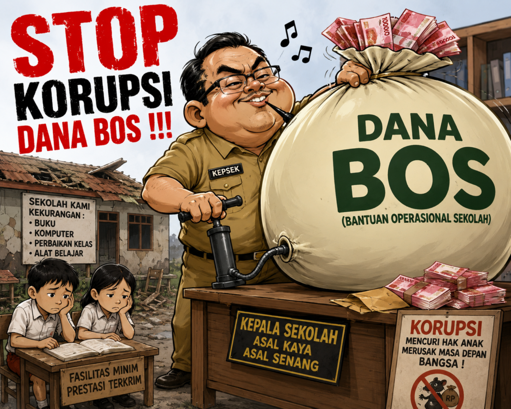 Kepsek SMPN 1 Karawang Timur Ditanya Soal Pengelolaan Dana BOS Bungkam, Ada Apa?