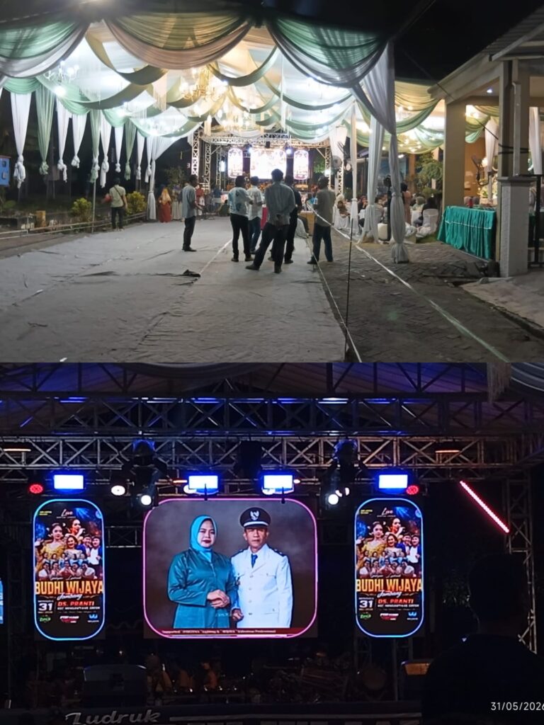 Ngunduh Mantu Meriah, Kepala Desa Pranti Hadirkan Ludruk Dan Campursari Untuk Hibur Warga Serta Lestarikan Budaya Jawa