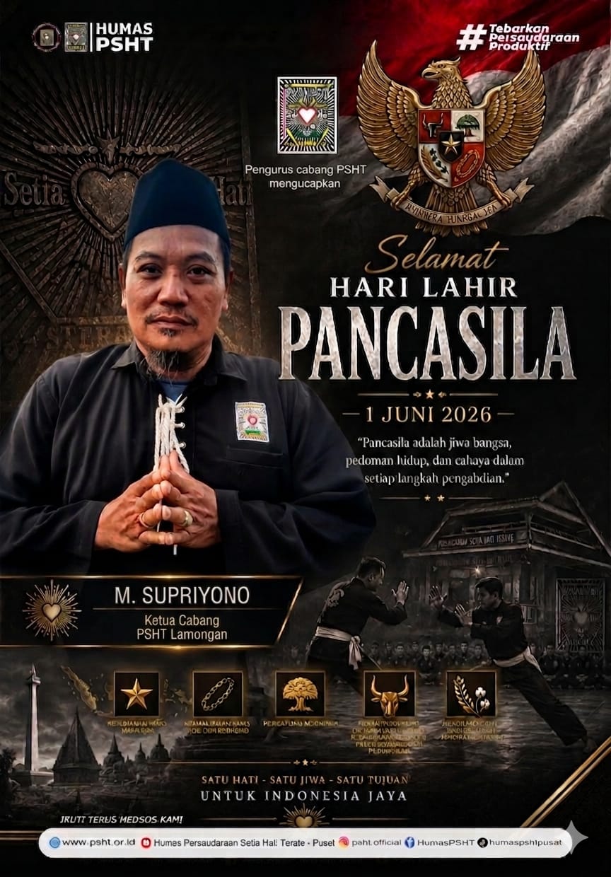 Refleksi Hari Lahir Pancasila: Menjaga Kedaulatan Negara, Merawat Persaudaraan Setia Hati Terate