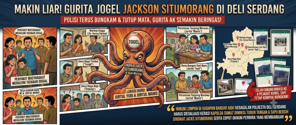 Judi Togel Beroperasi Bebas di Tanjung Morawa, Hukum Terkesan Lumpuh di Deli Serdang