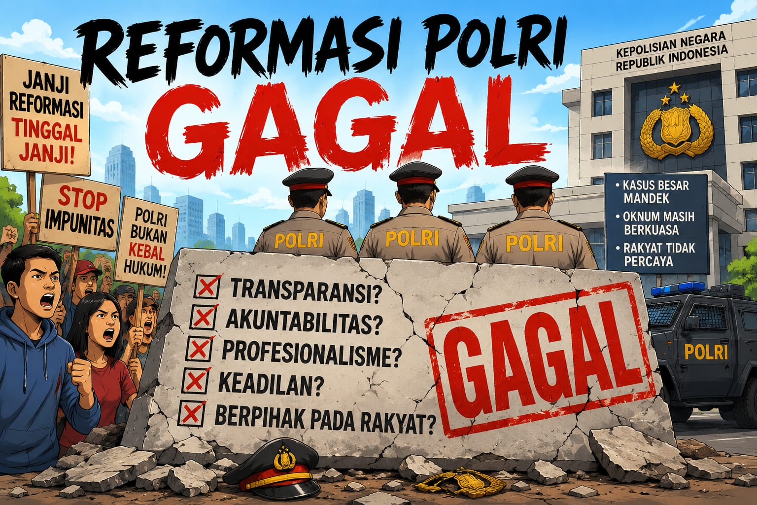 DEWAN PAKAR DPP LSM ELANG MAS PROF DR SUTAN NASOMAL MEMINTA PRESIDEN RI AGAR POLRI TINGGALKAN KEBIASAAN LAMANYA YANG TIDAK BAGUS