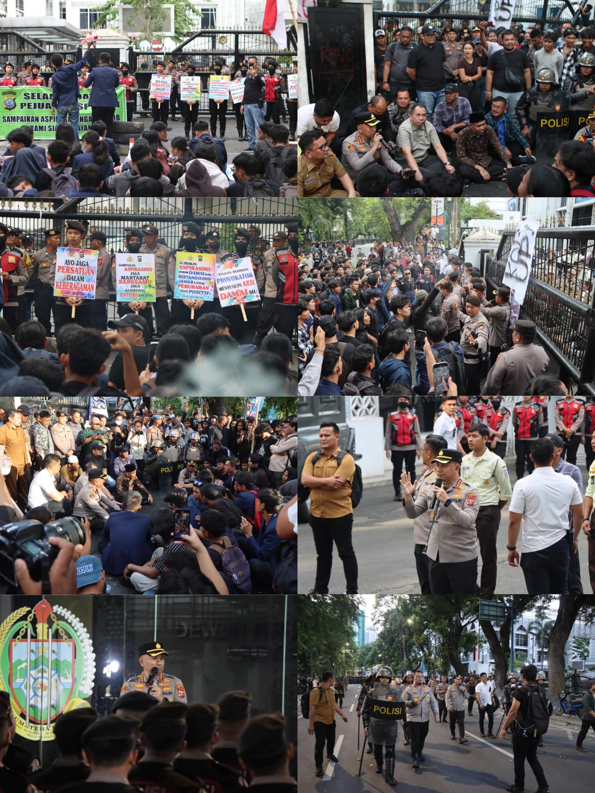 Kapolrestabes Medan Tekankan Personel Tetap Sabar dan Humanis Saat Melayani Aksi Massa KBMN