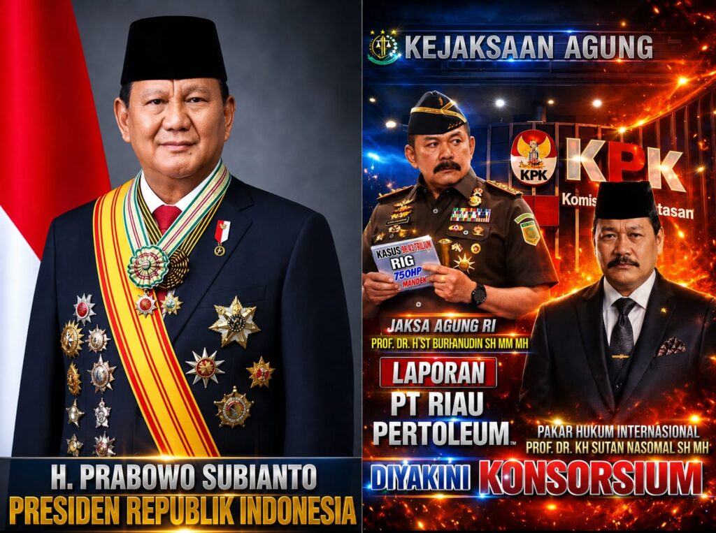 Dalam Kaca Mata DEWAN PAKAR DPP LSM ELANG MAS Prof. Dr. KH. Sutan Nasomal SH. MH, Diduga Tipikor Rp 3.5 Triliun di Tubuh PT RIAU PETROLEUM : MEDIA ADALAH PESAN UNTUK PRESIDEN RI