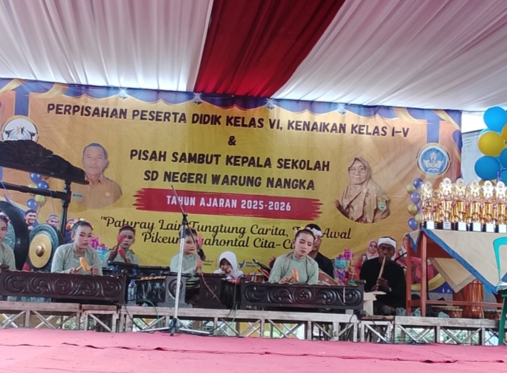 PELEPASAN SISWA DAN KENAIKAN KELAS SDN WARUNG NANGKA CIASEM BERLANGSUNG HARU DAN MERIAH