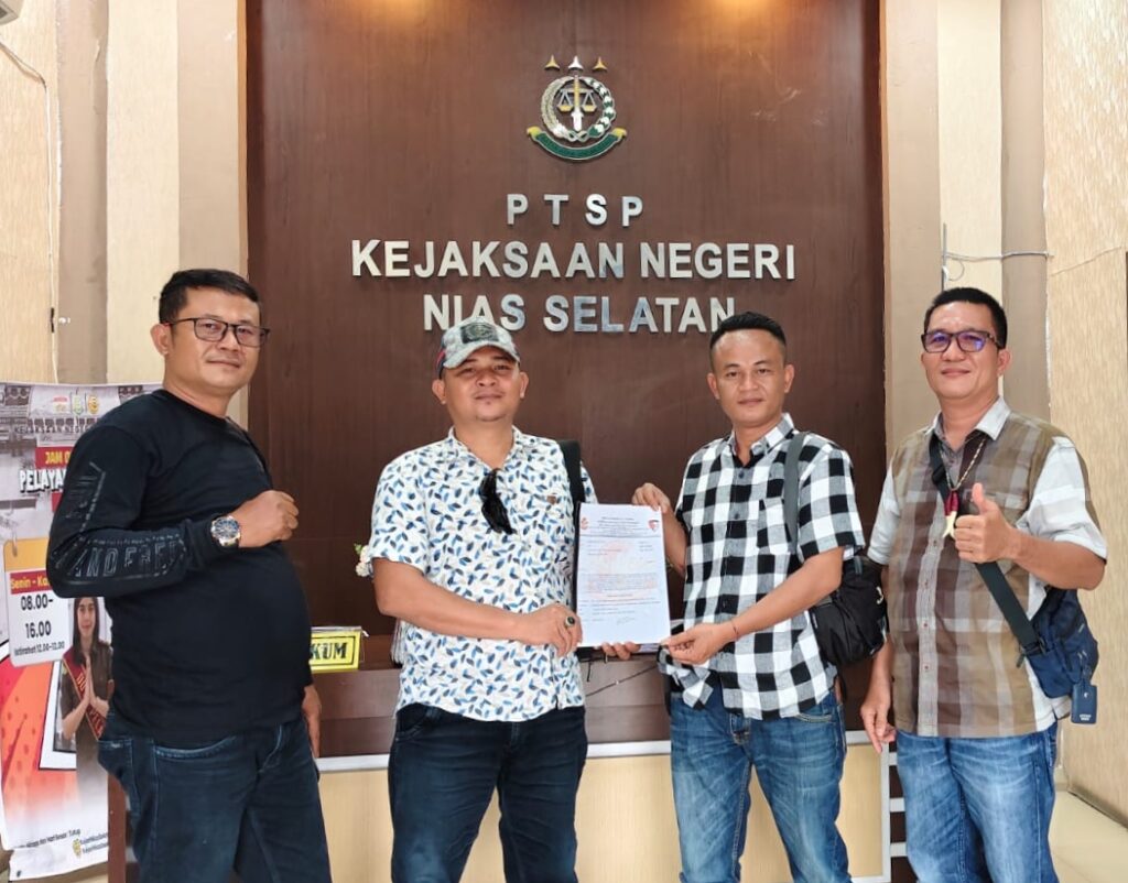 Diduga 3 Kali Mangkrak, Lsm Elang Mas Resmi Laporkan Proyek Rp2,4 Miliar di Kejari Nias Selatan