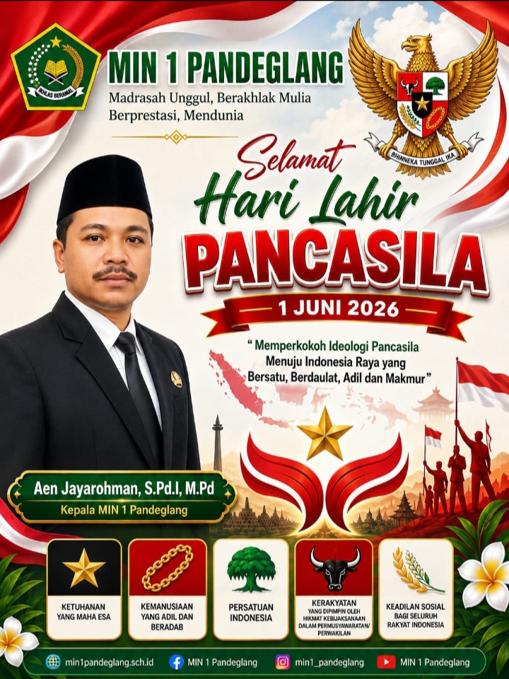 MIN 1 Pandeglang Peringati Hari Lahir Pancasila 1 Juni 2026, Teguhkan Semangat Persatuan dan Kebangsaan