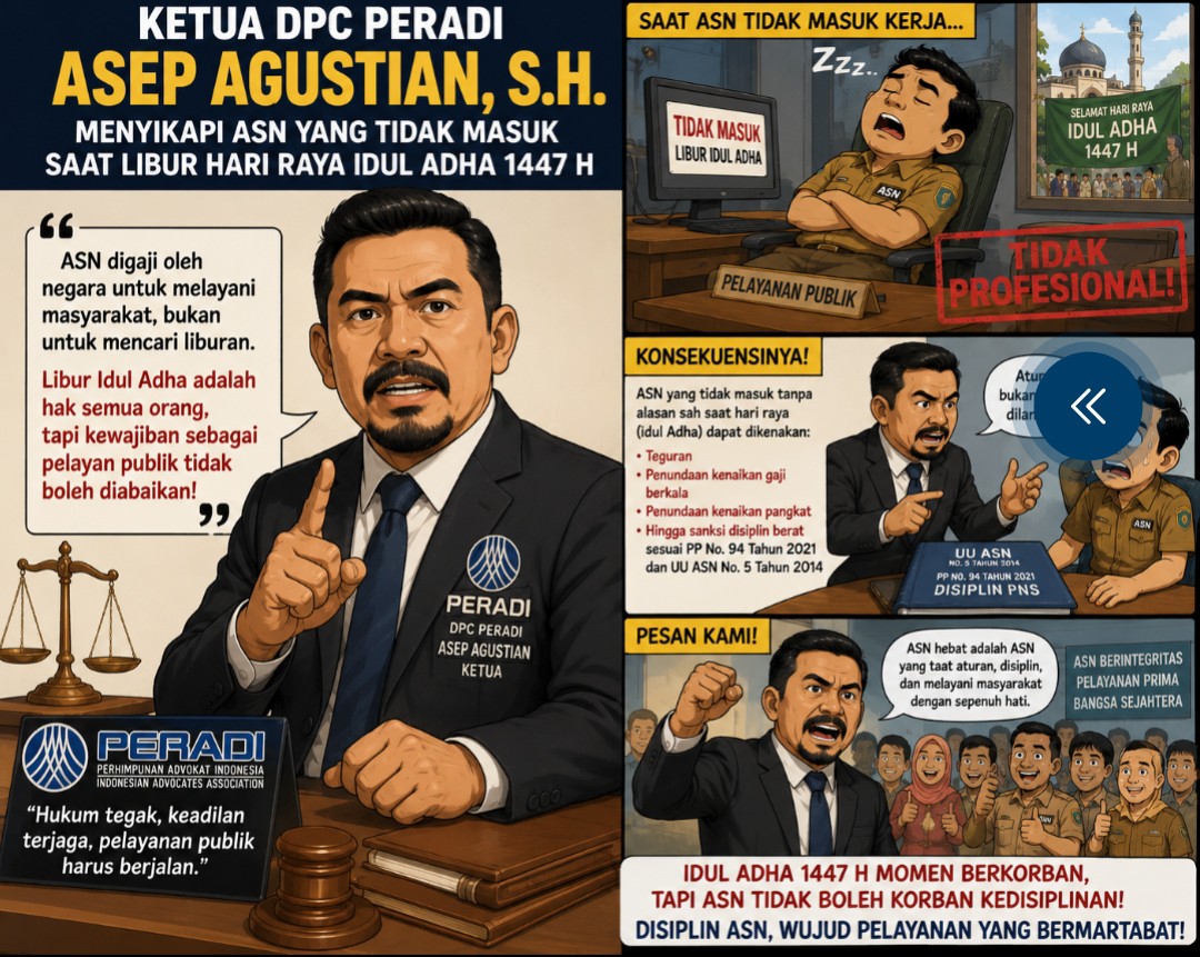 Asep Kuncir Soroti ASN yang Membolos Saat Libur Kejepit Idul Adha, Tegaskan Pelayanan Publik Tidak Boleh Terganggu
