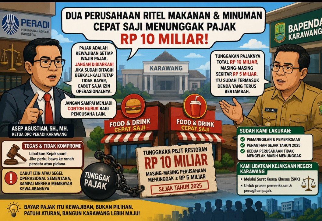 Askun: Jangan Dibiarkan! Dua Perusahaan Ritel Penunggak Pajak Rp10 Miliar Harus Ditindak Tegas