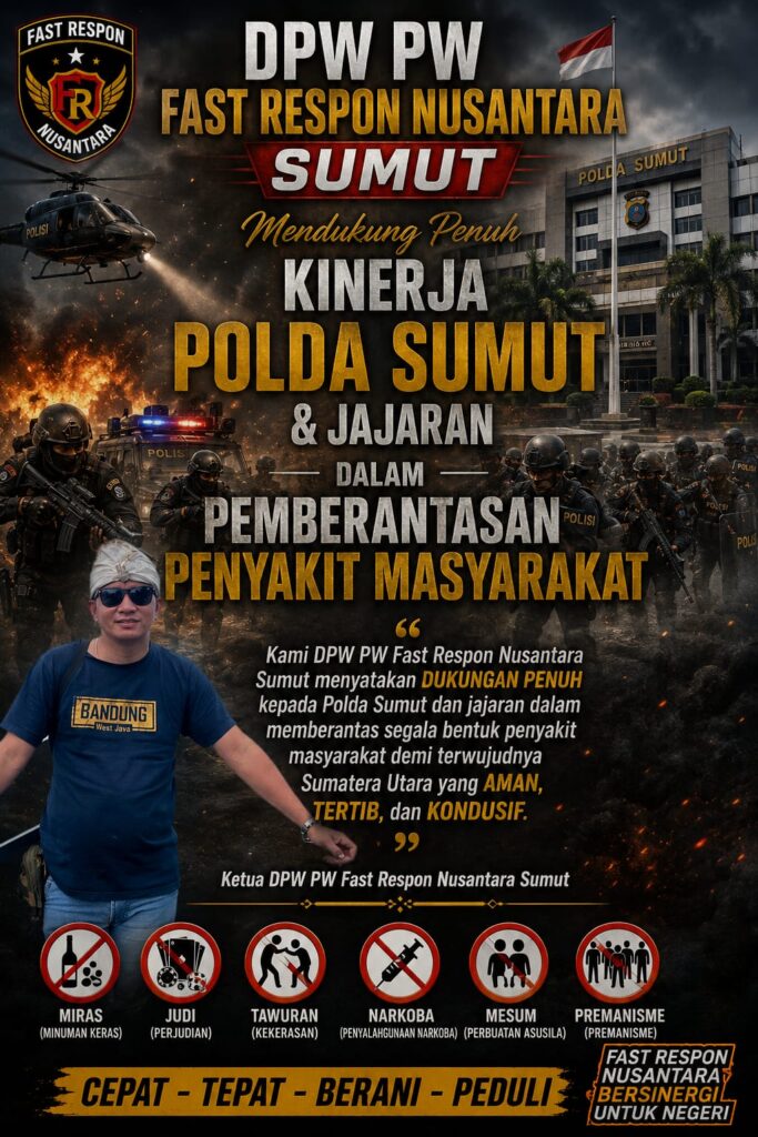 DPW FRN Sumut Dukung Kinerja Polda Sumut dan Jajaran Dalam Pemberantasan Penyakit Masyarakat
