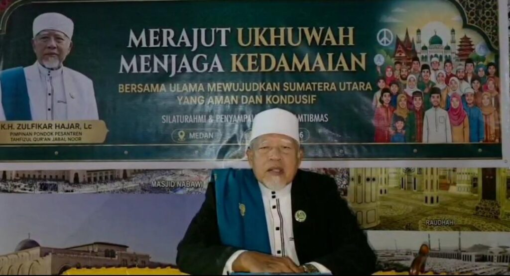K.H. ZULFIKAR HAJAR ,Lc Mengajak Seluruh Lapisan Masyarakat Sumatera Utara Untuk Memperkuat Tali Persaudaraan Baik Suku dan Agama