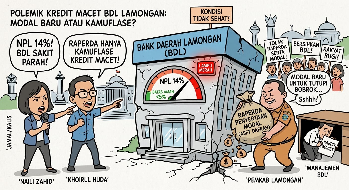 Bank Daerah Lamongan Dalam Situasi “LAMPU MERAH”