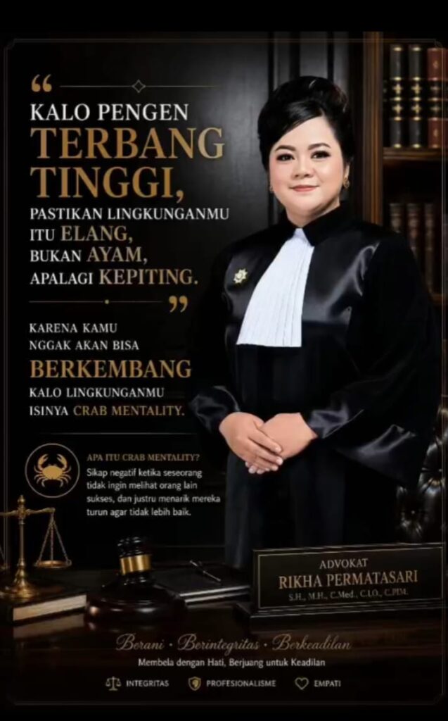Advokat Rikha Permatasari Ajak Masyarakat Terbang Tinggi Bersama Lingkungan yang Tepat