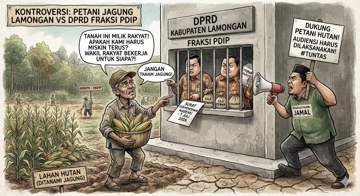 Petani Hutan Ingin Jelaskan Di Hadapan Para Dewan PDI P Lamongan