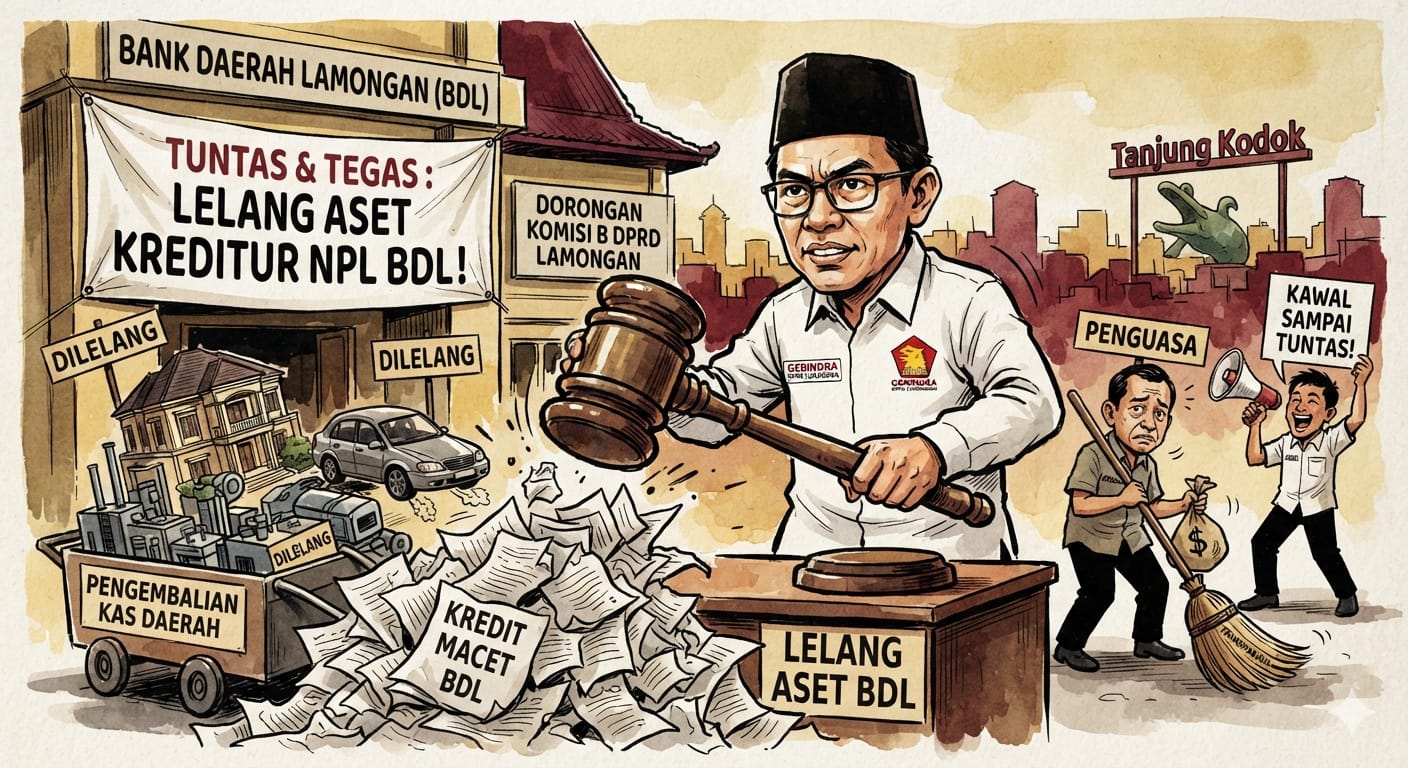 Gerindra: Lelang Aset Kreditur , Kredit Macet BDL !!