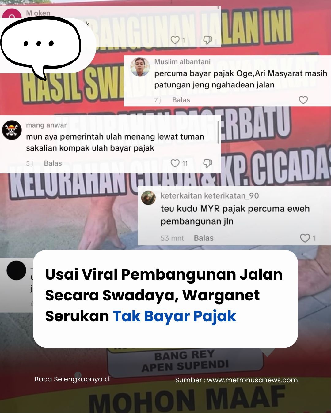 Viral di TikTok, Warganet Serukan Tak Bayar Pajak ke Pemkab Pandeglang