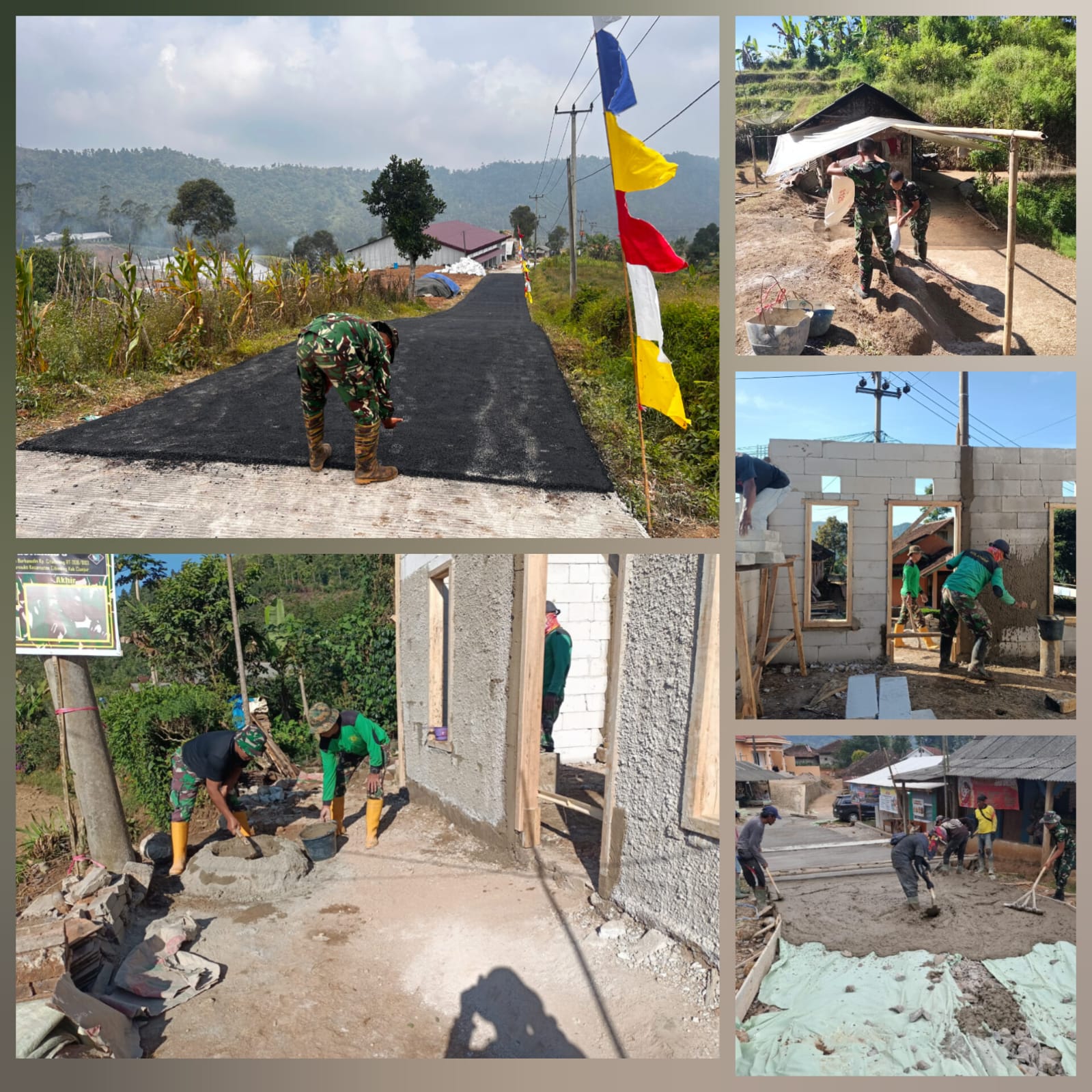 TMMD Ke-129 Kodim 0608/Cianjur Masuki Hari Ke-5, Progres Pembangunan Infrastruktur Terus Meningkat