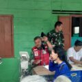 Tim Kesehatan TMMD Ke 129 Kodim 0210/TU Bantu Posyandu Cek Kesehatan Warga Lansia