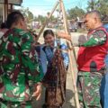 Senyum Kesehatan Satgas TMMD ke 129 Kodim 0210/TU Bantu Posyandu Balita di Desa Sijarango