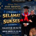 FRIC Ucapkan Selamat atas Wisuda Magister Hukum Kapolres Tangerang Selatan AKBP Boy Jumalolo
