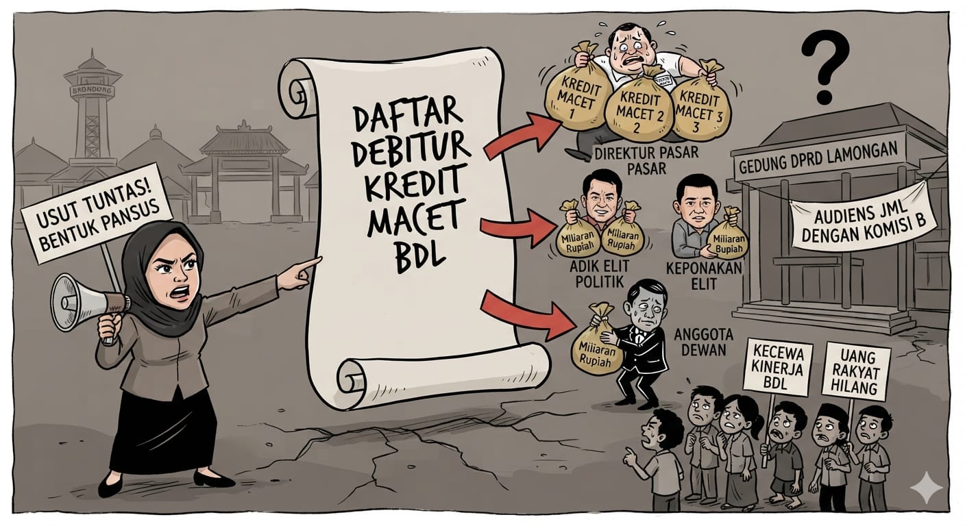 Temuan Mengejutkan: Diduga Ada Nama Direktur Pasar  Daerah Dalam Daftar Kredit Macet BDL