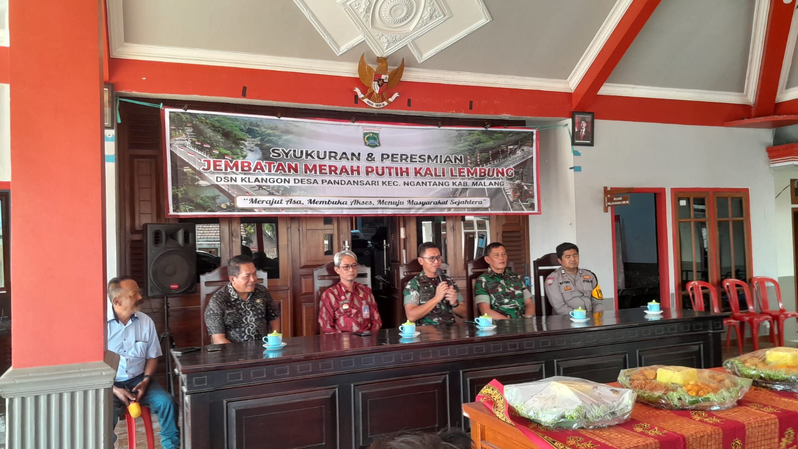 Dandim 0818/Malang-Batu Resmikan Jembatan Garuda Merah Putih, Perkuat Akses Antarwilayah di Ngantang