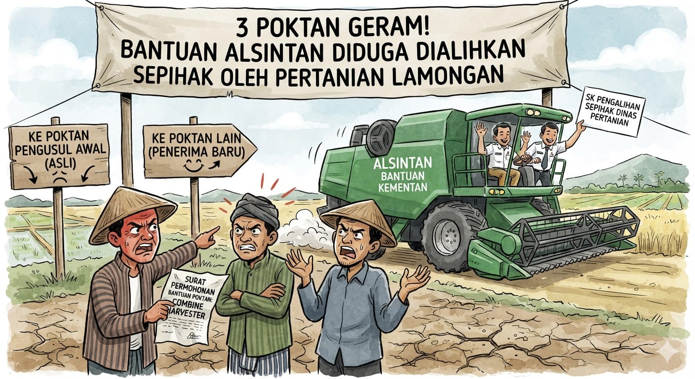 3 Poktan Geram, Pengalihan Sepihak Oleh Dinas Pertanian Lamongan