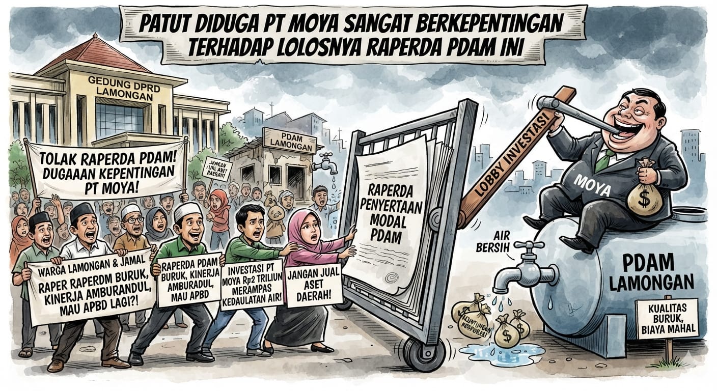 Patut Diduga PT MOYA Sangat Berkepentingan Terhadap Lolosnya PDAM Ini
