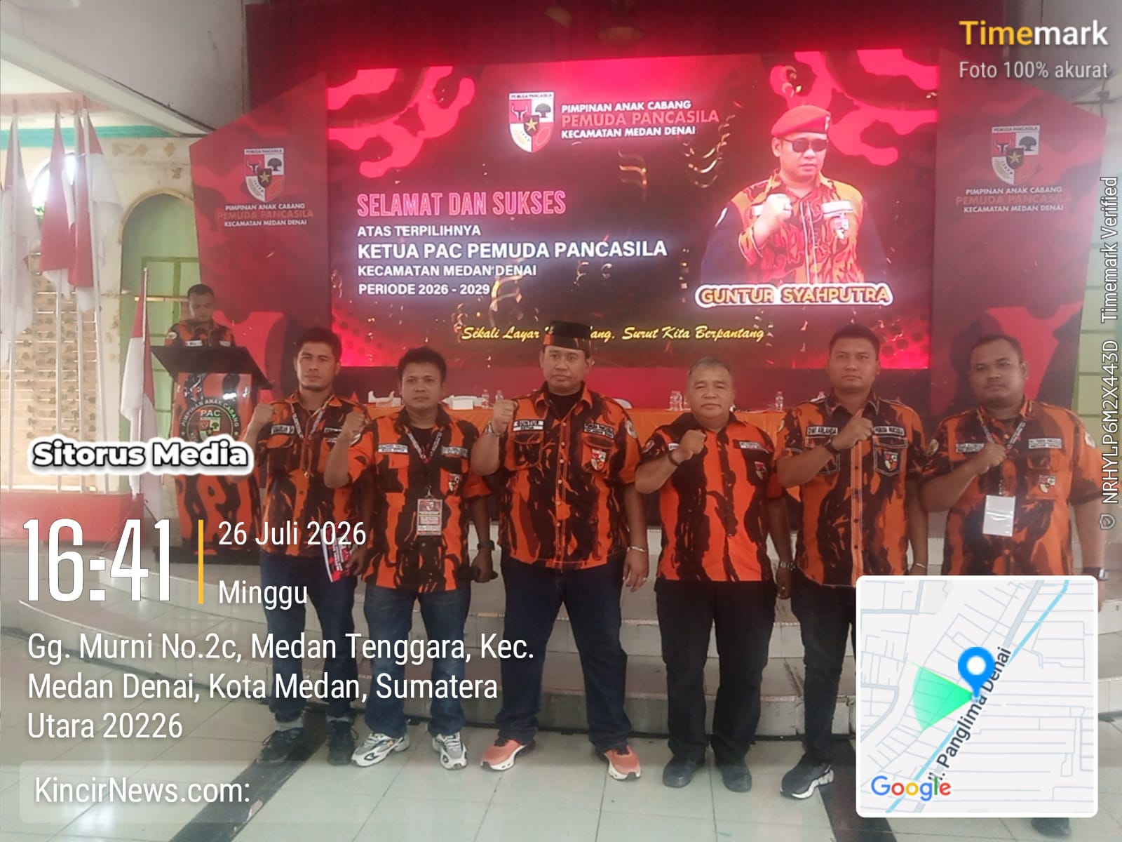 Terpilih Kembali Secara Aklamasi/Amanah, Guntur Syahputra Siap Pimpin PAC Pemuda Pancasila Medan Denai Periode 2026–2029