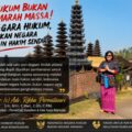 PENCURI SEEKOR AYAM MEREGANG NYAWA DI TANGAN MASSA, Adv. Dr. (c). RIKHA PERMATASARI KUTUK KERAS AKSI MAIN HAKIM SENDIRI, NEGARA TIDAK BOLEH KALAH OLEH AMARAH