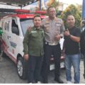 HUT Bhayangkara ke-80, Satlantas Polres Karawang Renovasi dan Serahkan Ambulans untuk Komunitas Ojol