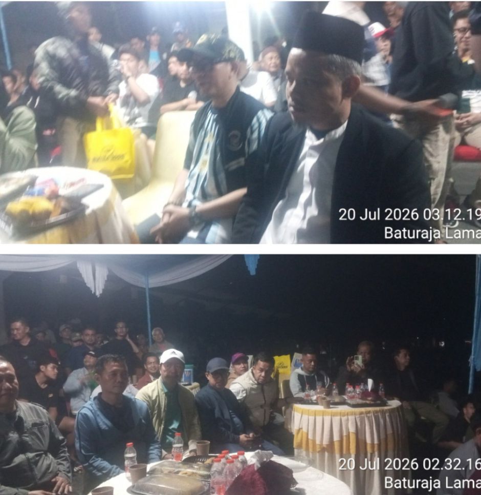 Nobar Spanyol vs Argentina di Taman Kota Baturaja Berlangsung Meriah, Bupati OKU Bagikan Hadiah kepada Masyarakat